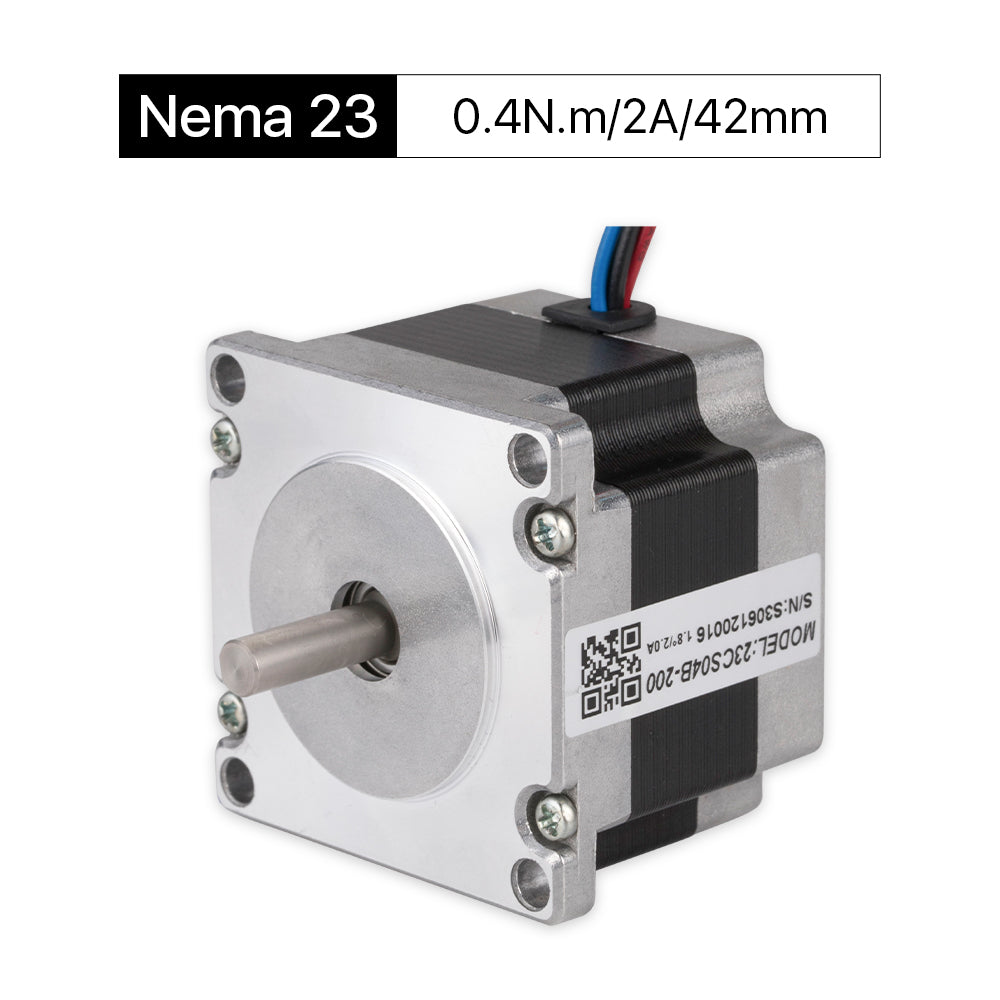 Cloudray 42 mm 0,4 Nm 2 A 2-Phasen-Nema23-Schrittmotor mit offener Schleife