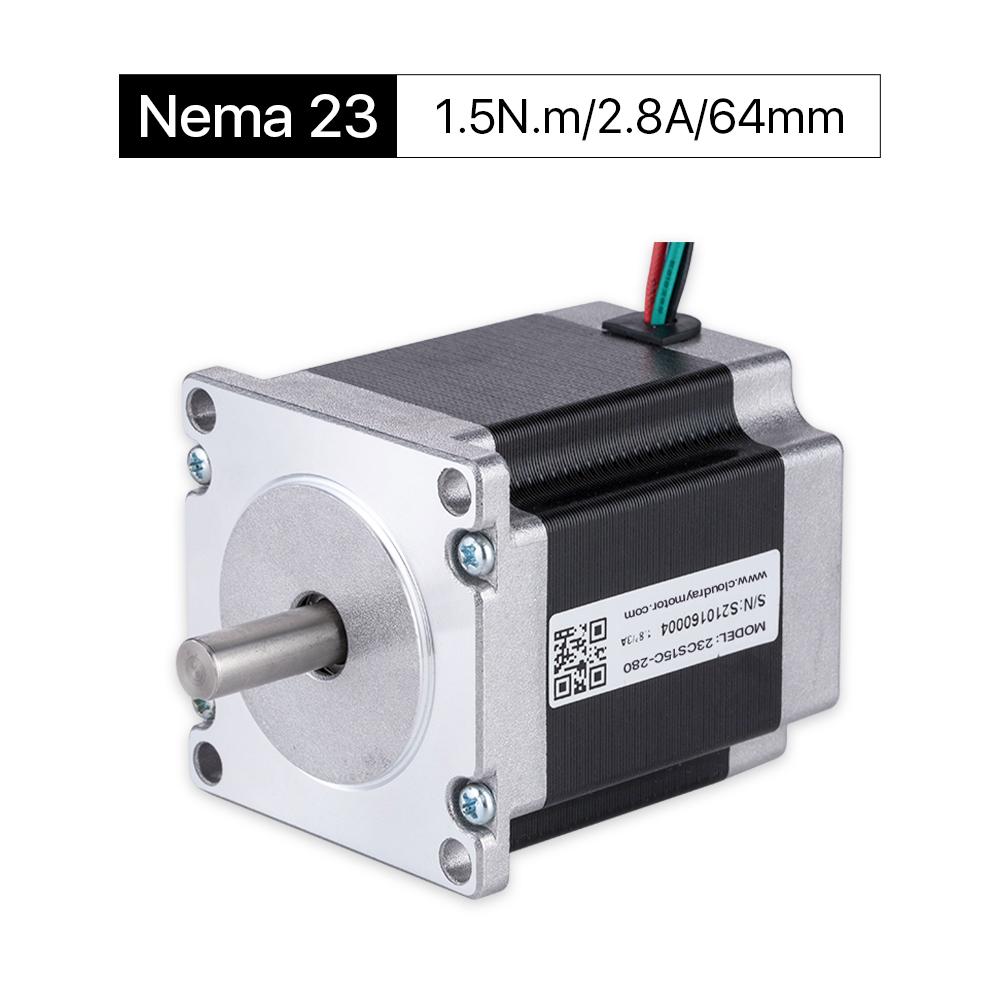 Cloudray 64mm 1.5N.m 2.8A 2 fasi Nema23 Open Loop Motore passo-passo