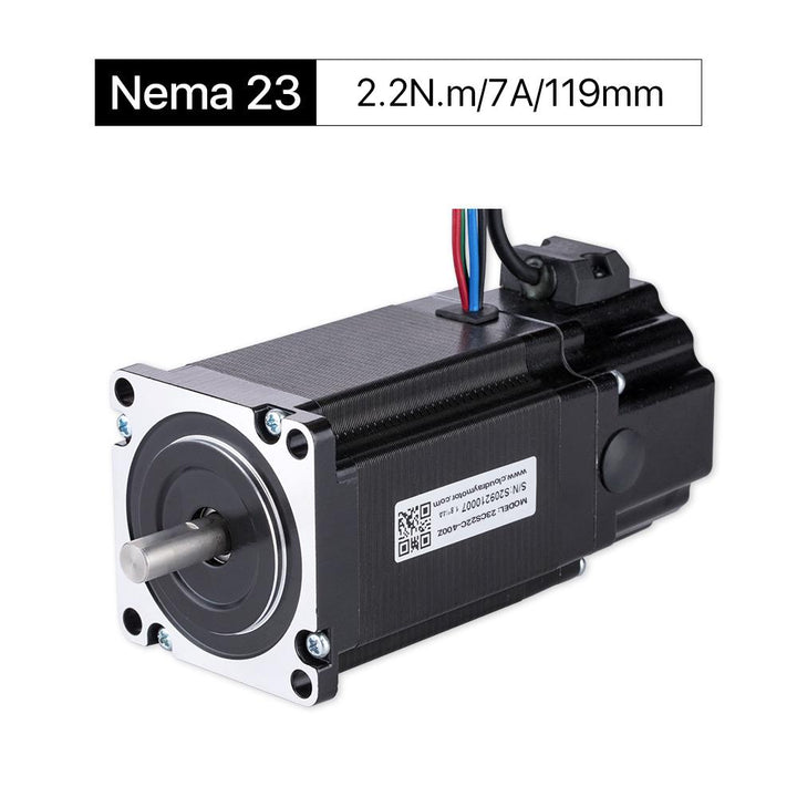 Cloudray 119mm 2.2N.m 4A 2 Fase Nema23 Motor paso a paso de bucle abierto