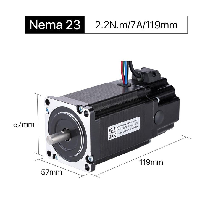 Cloudray 119mm 2.2N.m 4A 2 Phase Nema23 Open Loop Stepper Motor