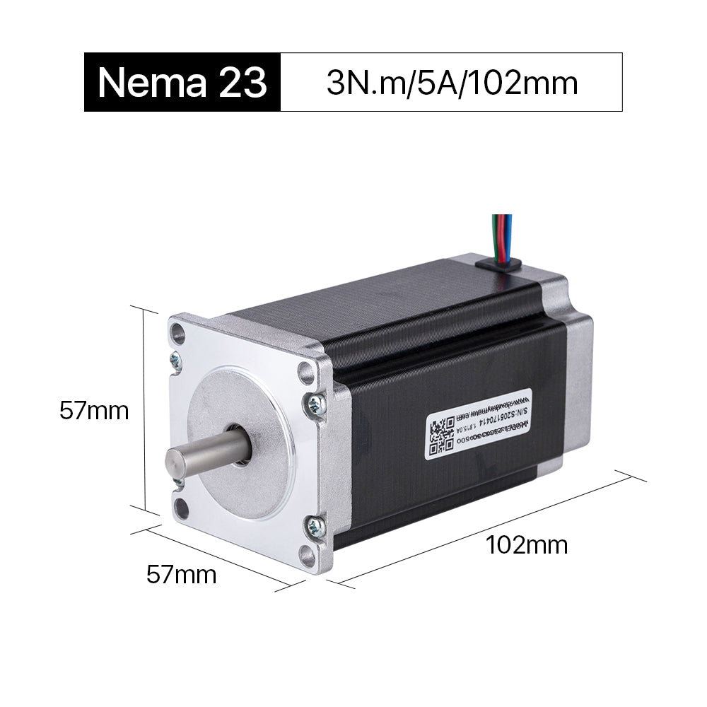 Cloudray 102mm 3N.m 5A 2 Phase Nema23 Open Loop Stepper Motor