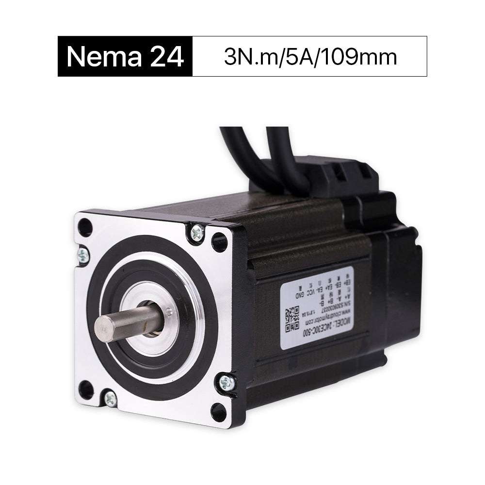 Cloudray 109 mm 3 Nm 5 A 2-Phasen-Nema 24-Schrittmotor mit geschlossenem Regelkreis