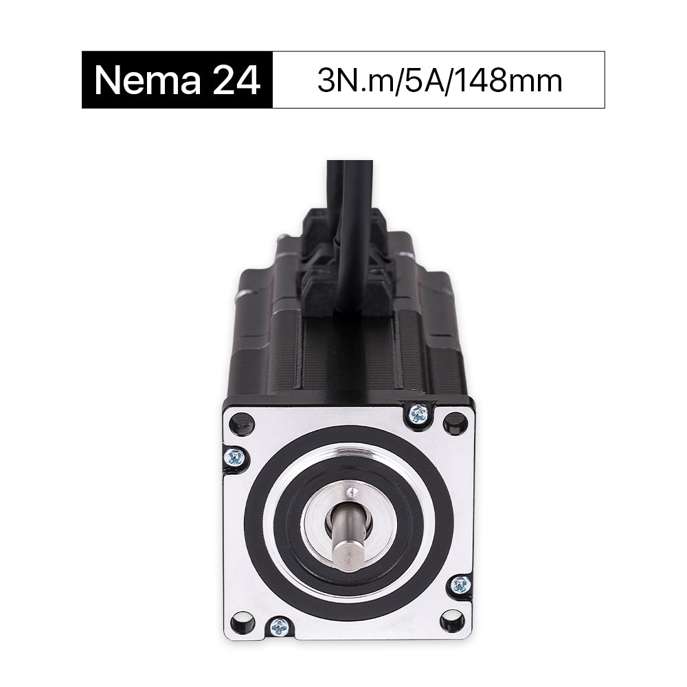 Cloudray 148mm 3N.m 5A 2 Fase Nema 24 Motor paso a paso de circuito cerrado