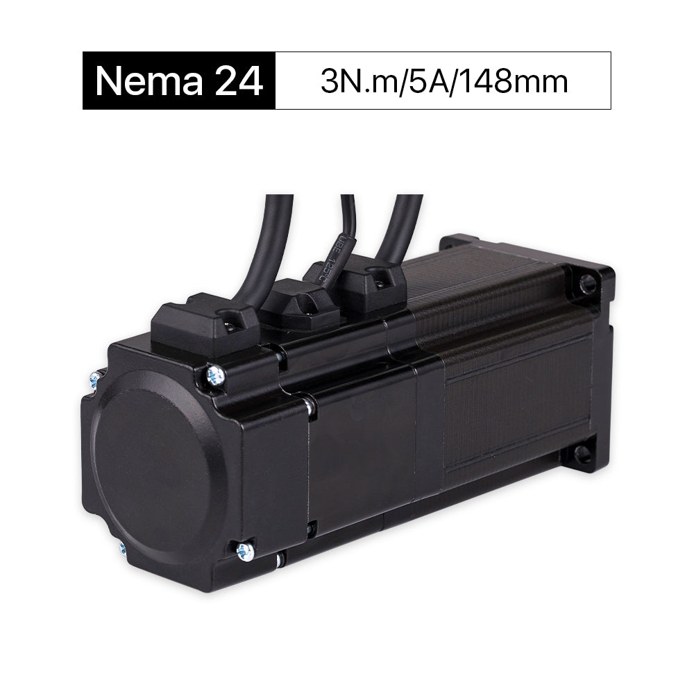 Cloudray 148 mm 3 Nm 5 A 2-Phasen-Nema 24-Schrittmotor mit geschlossenem Regelkreis