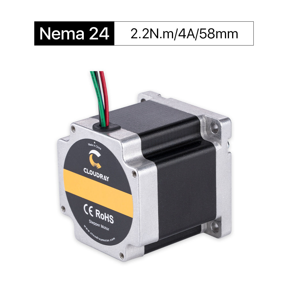 Cloudray 58mm 2.2N.m 4A 2 fasi Nema24 Open Loop Motore passo-passo