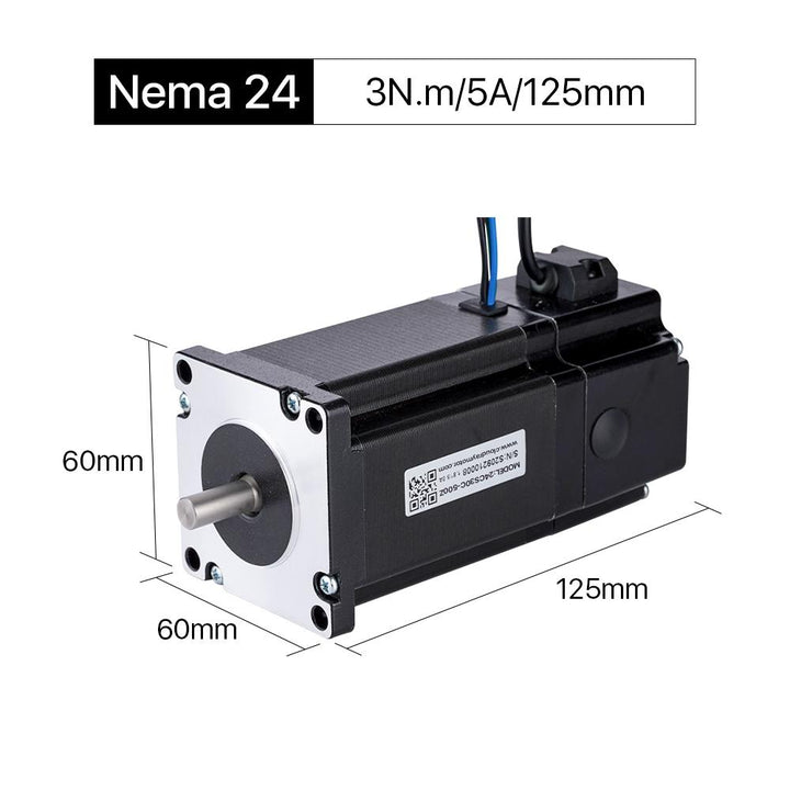 Cloudray 125 mm 3 Nm 5 A 2-Phasen-Nema24-Schrittmotor mit offener Schleife