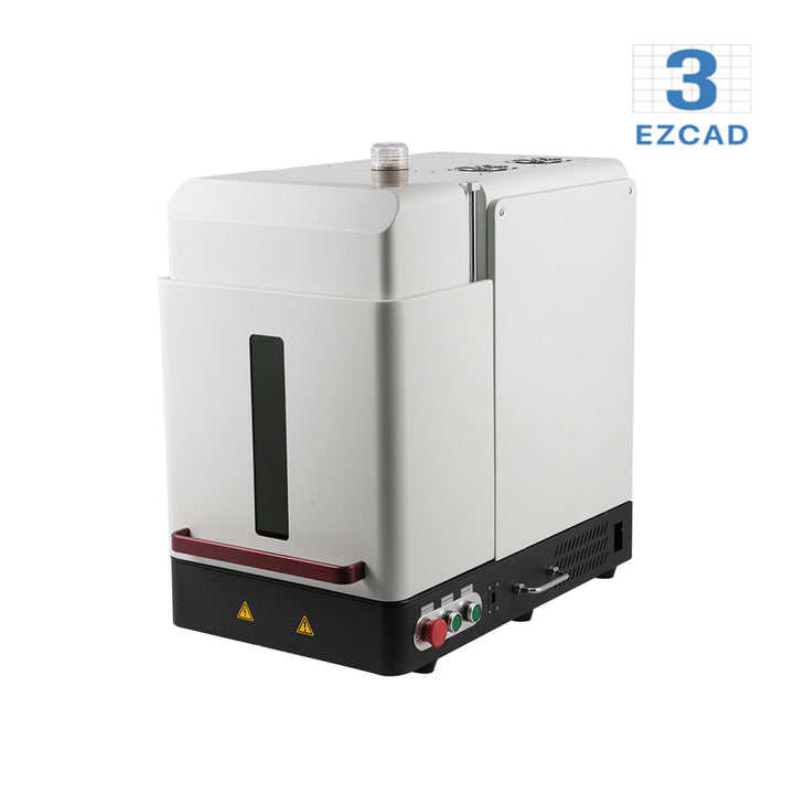AR Series ProMarker 30W 60W 2.5D Ezcad3 Cabinet Type Closed Laser Engraver Fiber Laser Marking Machine