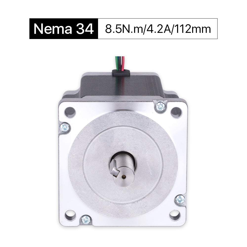 Cloudray 112mm 8.5N.m 4.2A 2 Fase Nema34 Motor paso a paso de bucle abierto