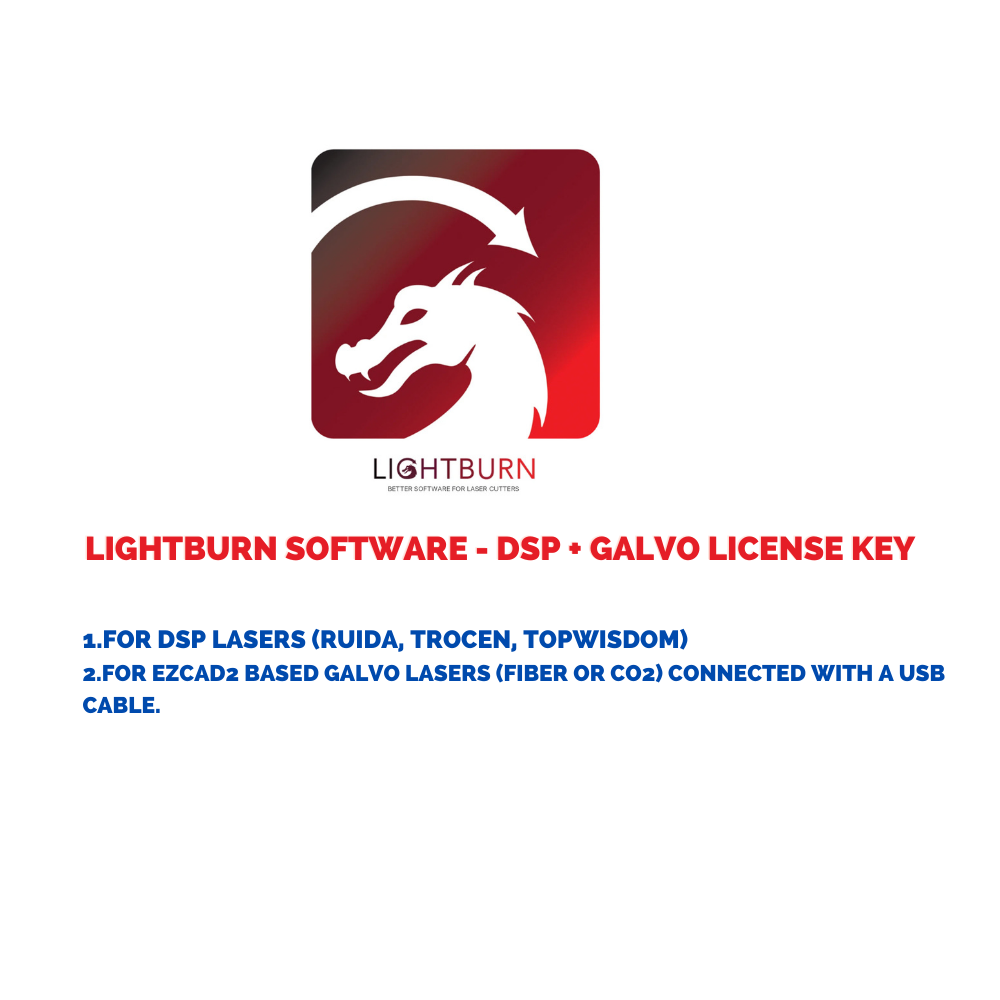 Cloudray Partner LightBurn Software For Laser Cutter Control / Galvo Laser Control