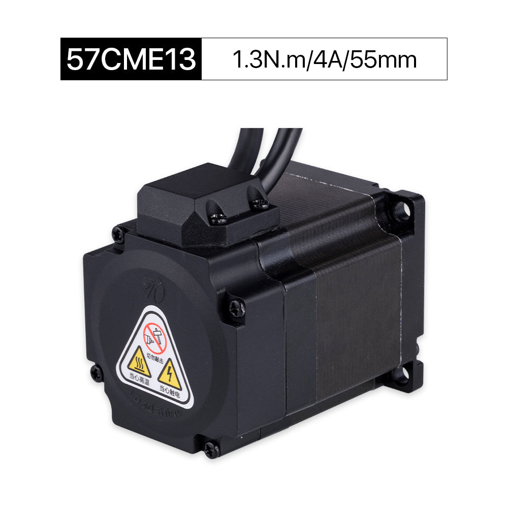Cloudray 57CME13 55 mm 1,3 Nm 4 A 2-Phasen-Nema23-Schrittmotor mit geschlossenem Regelkreis