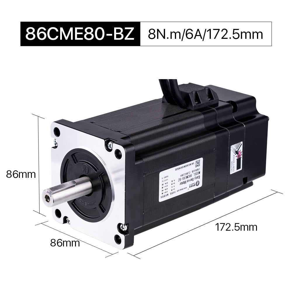 Cloudray 86CME85-BZ 172.5mm 8N.m 6A Leadshine 2 Phase Nema34 Closed Loop Stepper Motor
