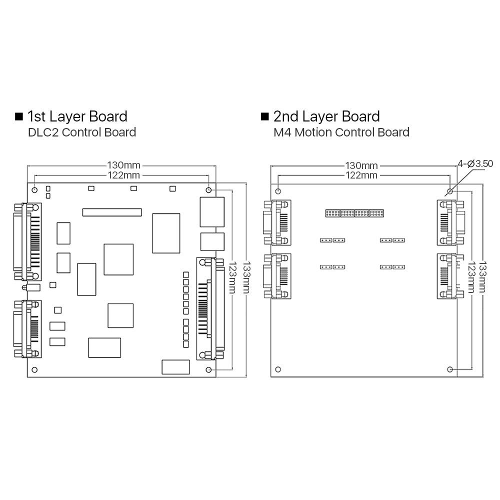 Cloudray JCZ DLC2-M4-2D Marking Control Card 2.5D Engraving For