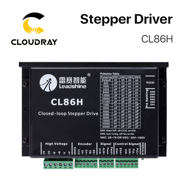 Controlador de motor paso a paso de circuito cerrado Leadshine CL86H 18-80VDC 4-8A de Cloudray