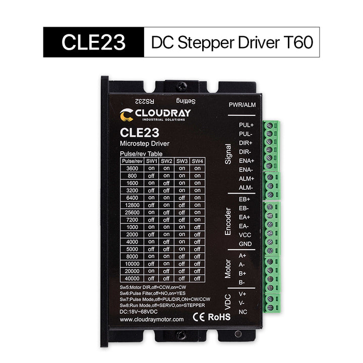 Controlador de motor paso a paso de circuito cerrado bifásico Cloudray CLE23 24-60 VCC