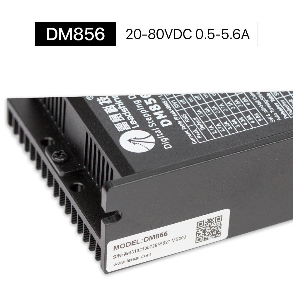 Cloudray DM856 20-80VDC 0.5-5.6A Leadshinie 2 Phase Nema23/34 Stepper Motor Driver