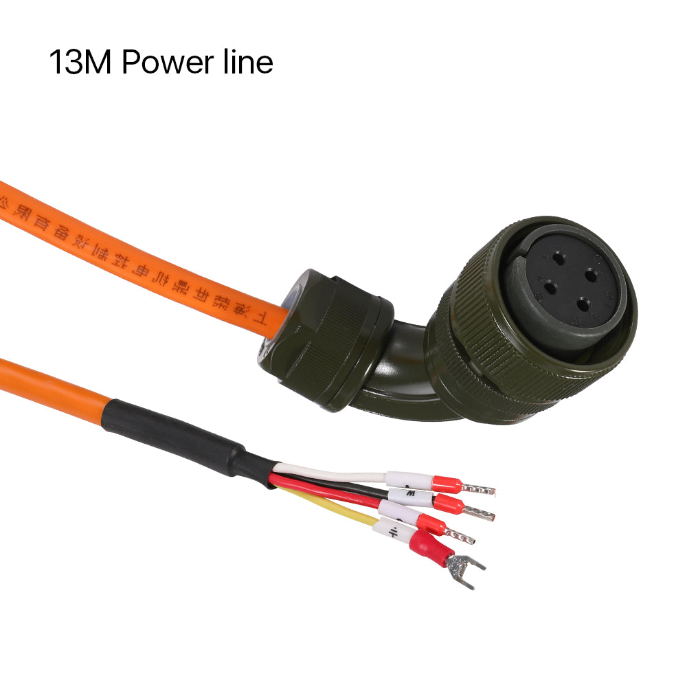 Cloudray 13M Cable codificador y juego de cables de alimentación para 1.3KW Fuji Servo Motor y controlador de máquina láser de fibra