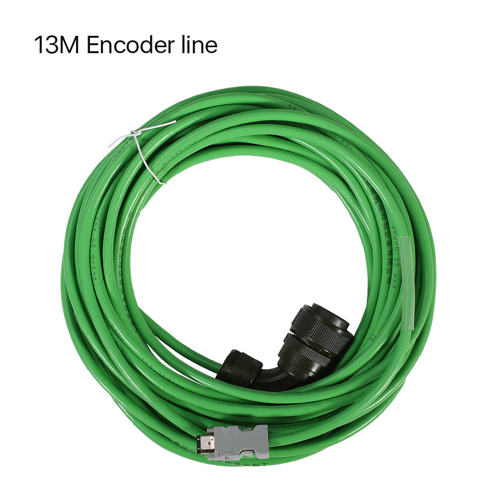 Cloudray 13M Cable codificador y juego de cables de alimentación para 850W Fuji Servo Motor y controlador de máquina láser de fibra