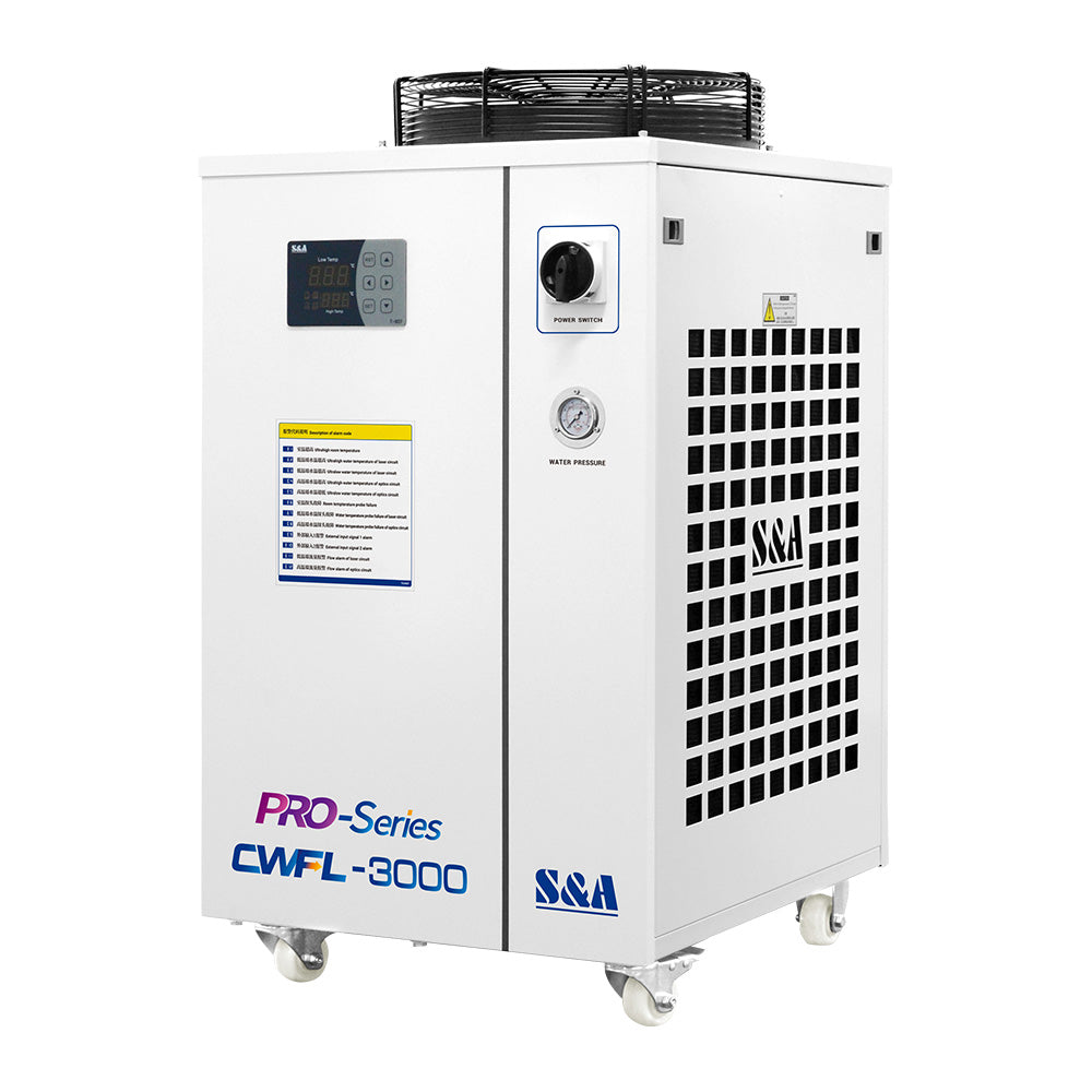 Refrigeratore d'acqua industriale in fibra CWFL-3000 Cloudray