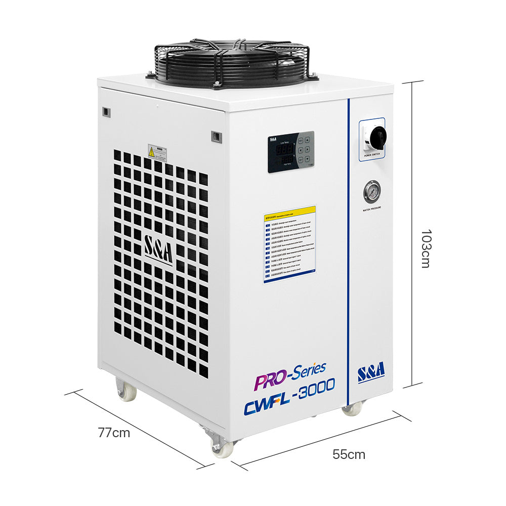 Refroidisseur d'eau industriel de fibre de CWFL-3000 de Cloudray