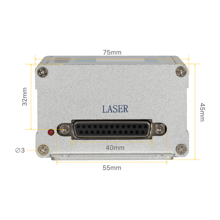 Plaque d'adaptation laser Cloudray Ruida pour source laser à fibre de faible puissance