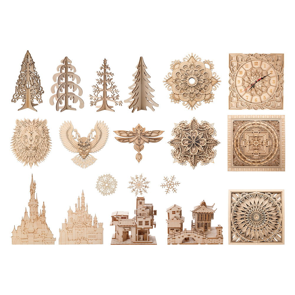 Cloudray Decoration Pattern Cutting Files AI/DWG/DXF – Cloudray Laser