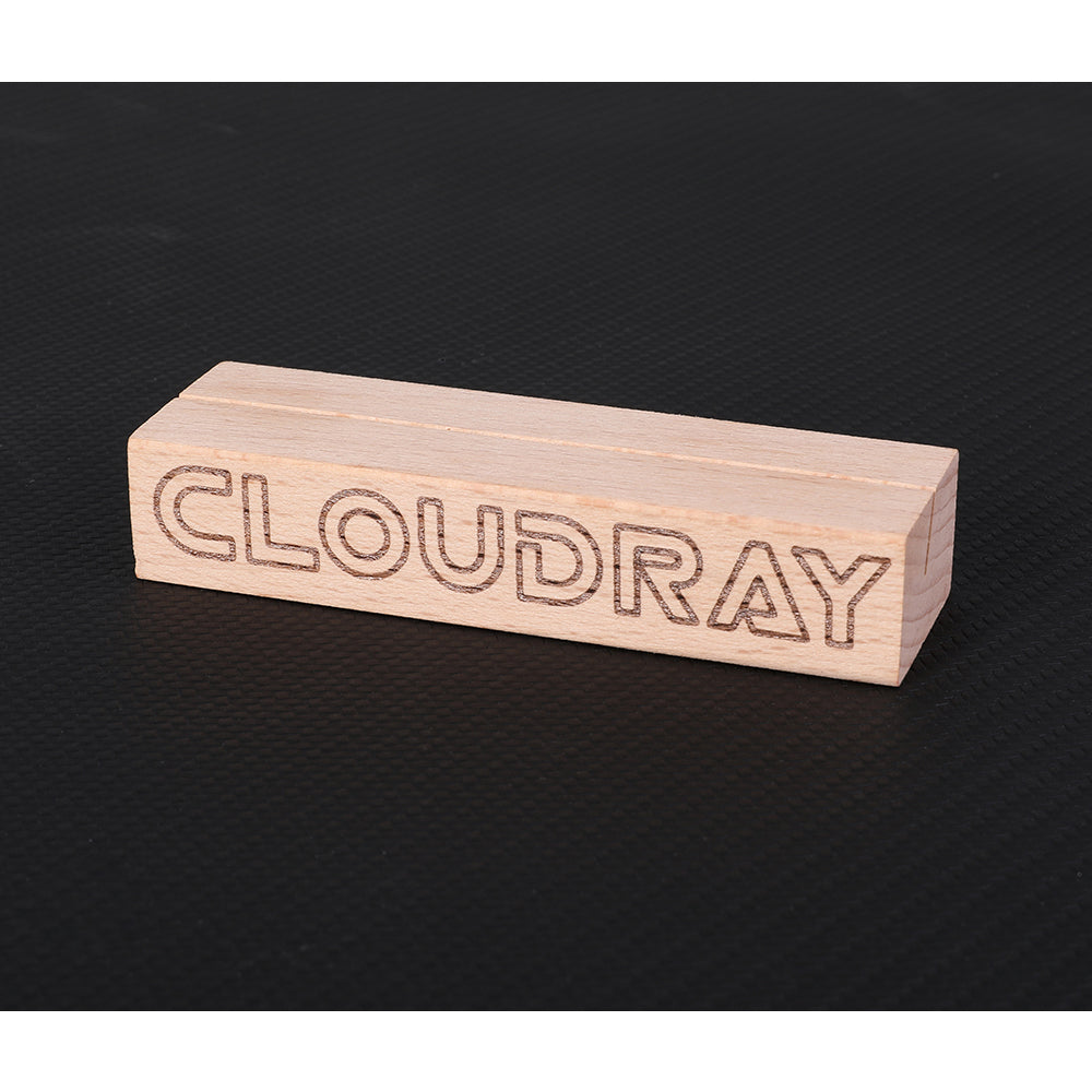 Cloudray Matériel de bricolage Porte-cartes en bois pour gravure et découpe au laser Co2