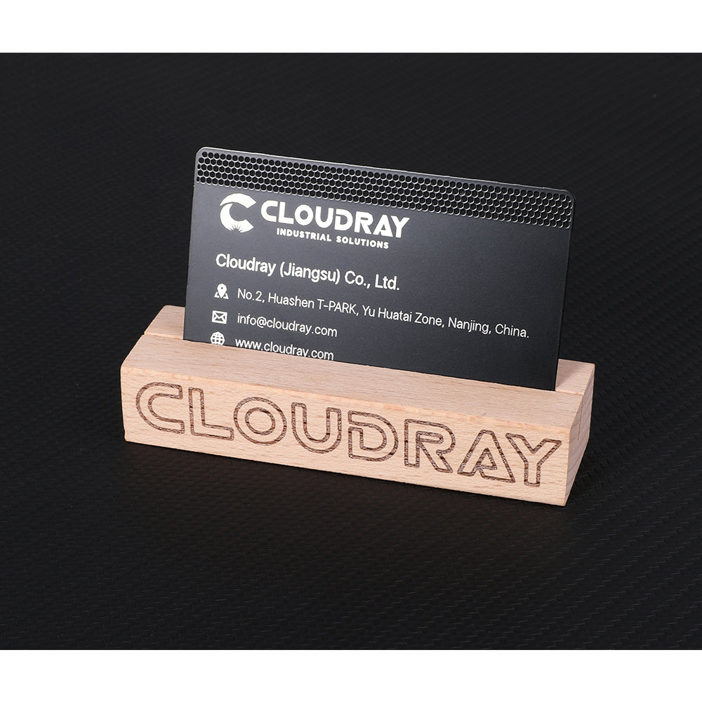Cloudray DIY Kartenhalter aus Holz zum Gravieren und Schneiden von CO2-Lasern