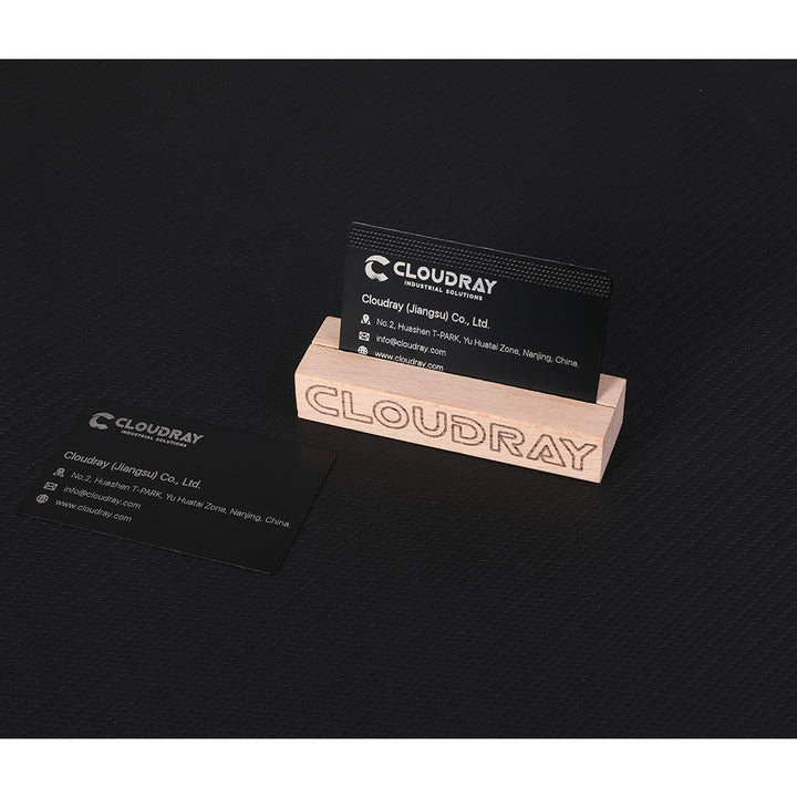 Cloudray Matériel de bricolage Porte-cartes en bois pour gravure et découpe au laser Co2