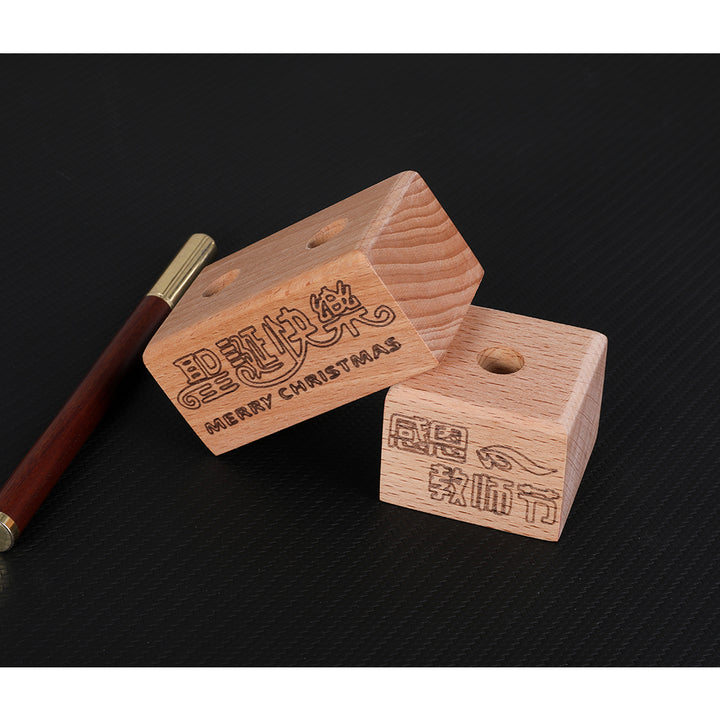 Cloudray Stifthalter aus massivem Holz zum Selbermachen für die Lasergravur