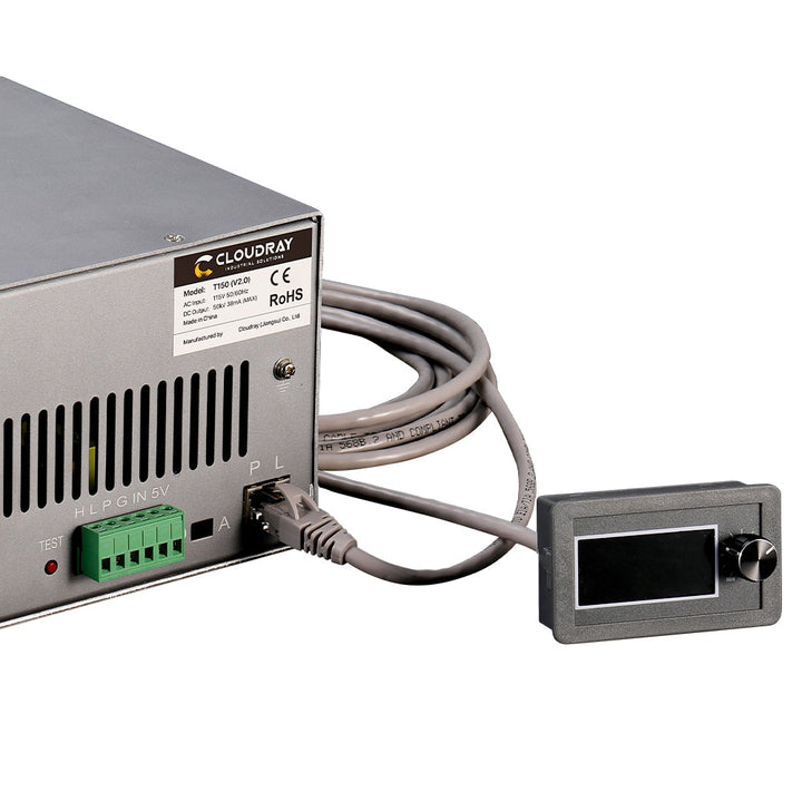 US Stock Cloudray 150W Série HY-T T150 CO2 Laser alimentation avec écran LCD