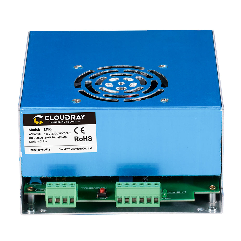 Cloudray 50W 115-230V MYJG Green Shell CO2 Power Supply