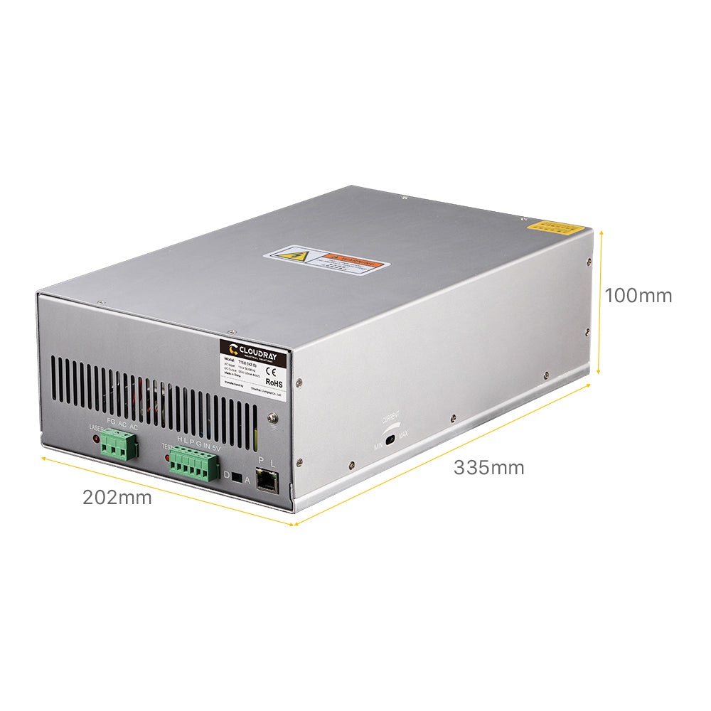 Источник питания для CO2-лазера серии T150 Cloudray HY-T мощностью 150 Вт с ЖК-дисплеем в наличии в США