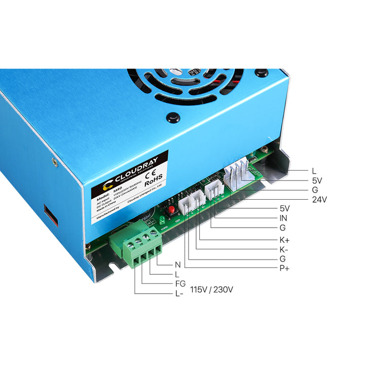 Cloudray 35-50W MYJG-40 OW CO2 Power Supply