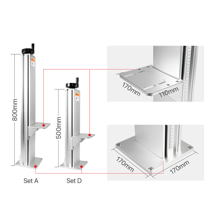 Cloudray Laser Fiber Lift Table For Marking Machine