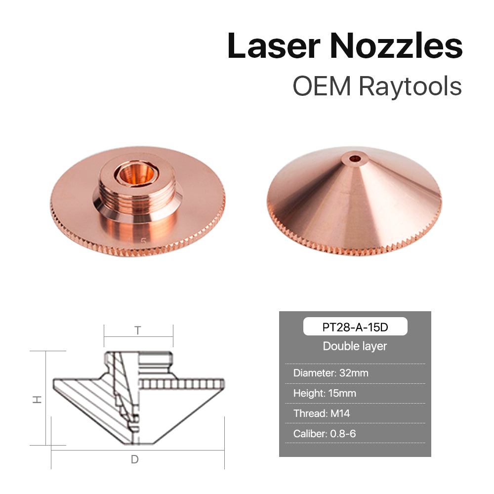 Cloudray Vente en vrac Raytools A Type Laser Cutting Nozzles