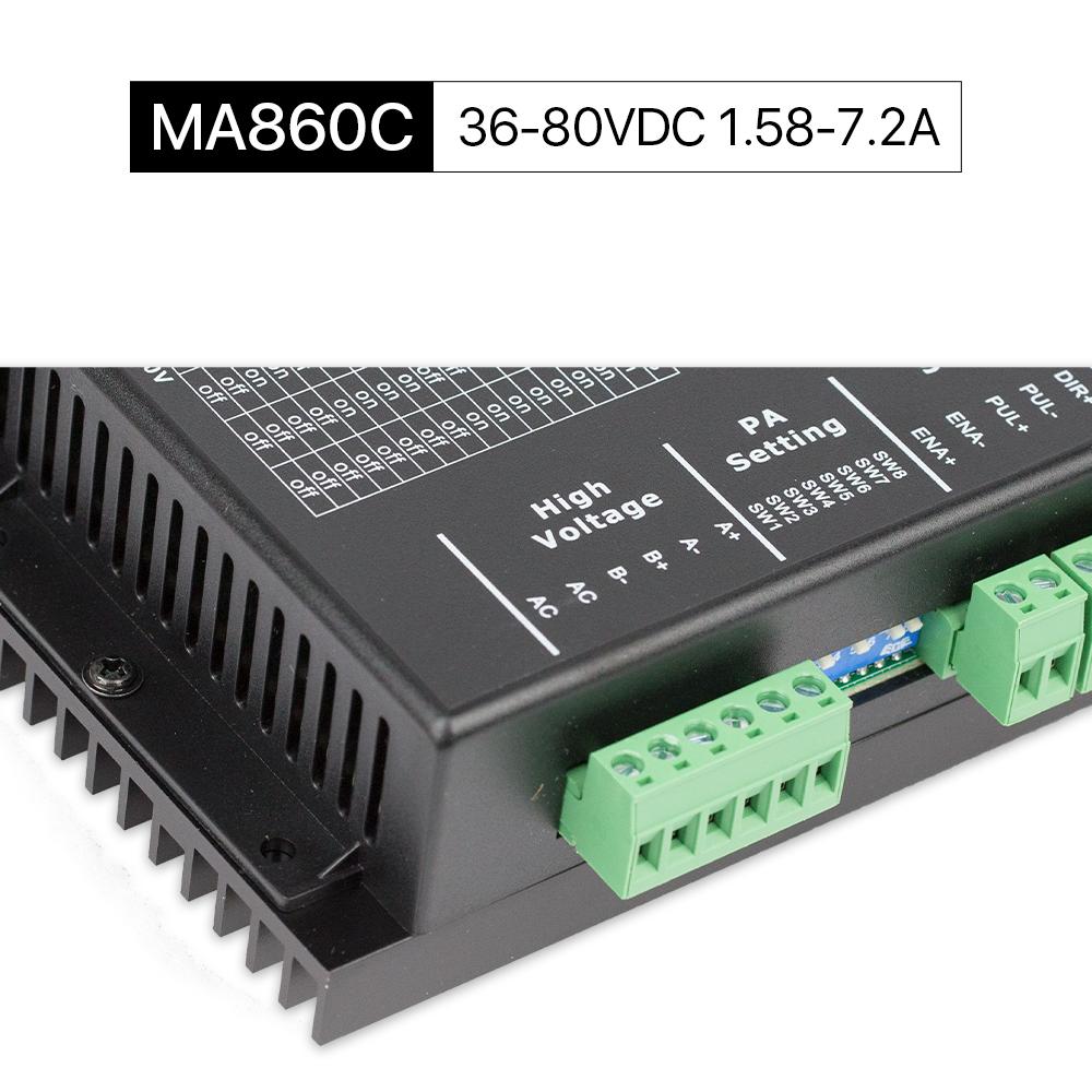 Cloudray MA860C 36 80VDC 1 58 7 2A Leadshinie 2 Phase Nema23 34 Steppe cloudray-ma860c-36-80vdc-1-58-7-2a-leadshinie-2-phase-nema23-34-steppe