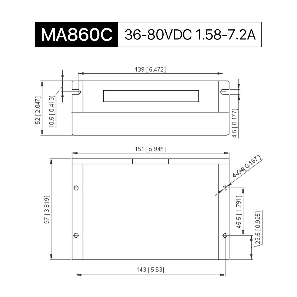 Cloudray MA860C 36-80VDC 1.58-7.2A Leadshinie 2 Phase Nema23/34