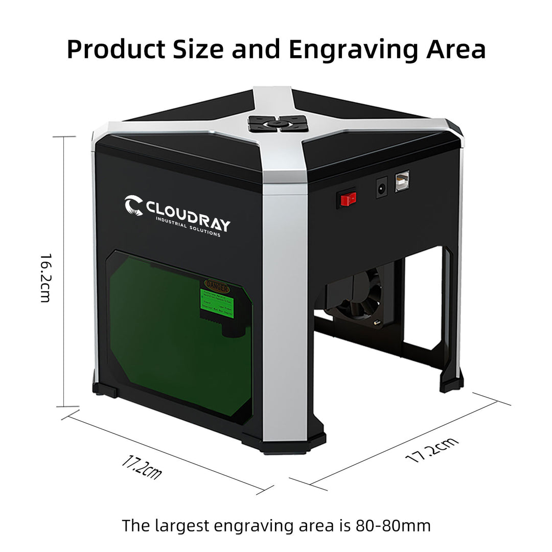 Cloudray 3W Mini machine de gravure laser à la maison utilisant le graveur laser WiFi