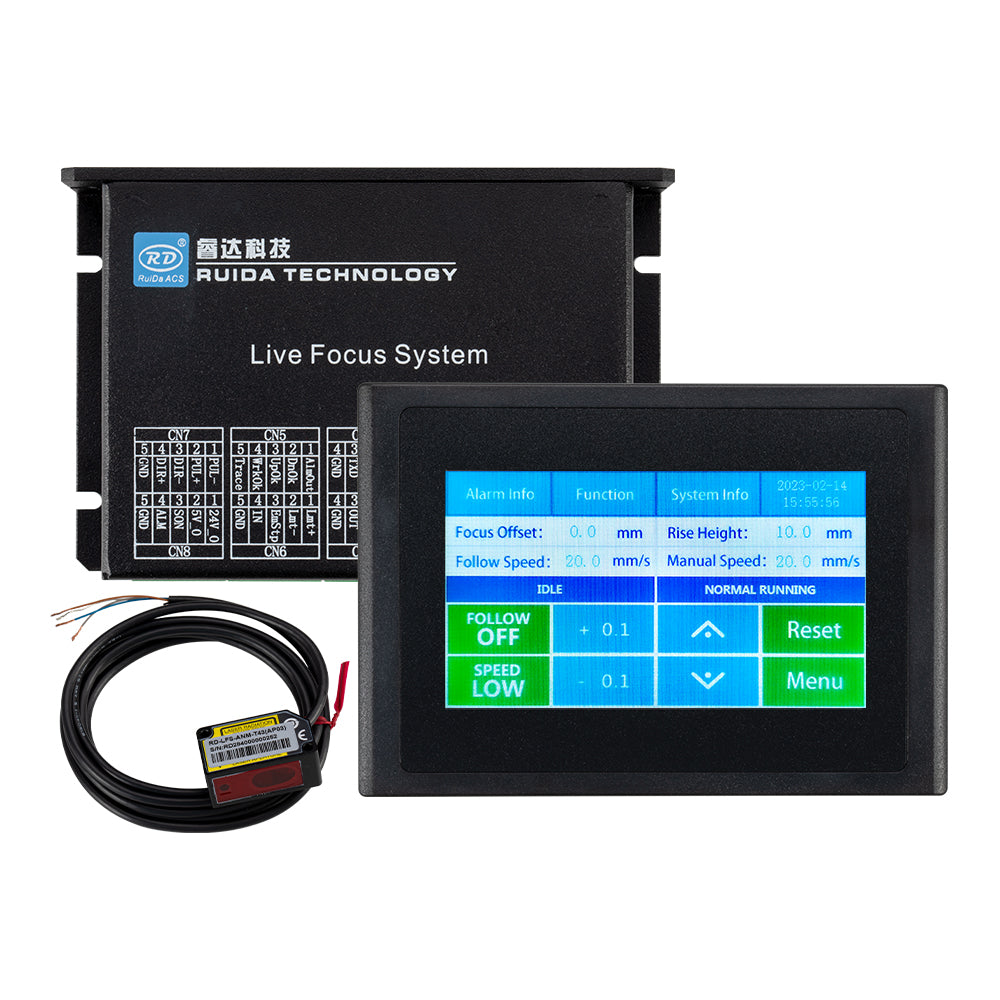 Cloudray Non-Metal Height Controller Ruida Live Focus System For Laser Machine
