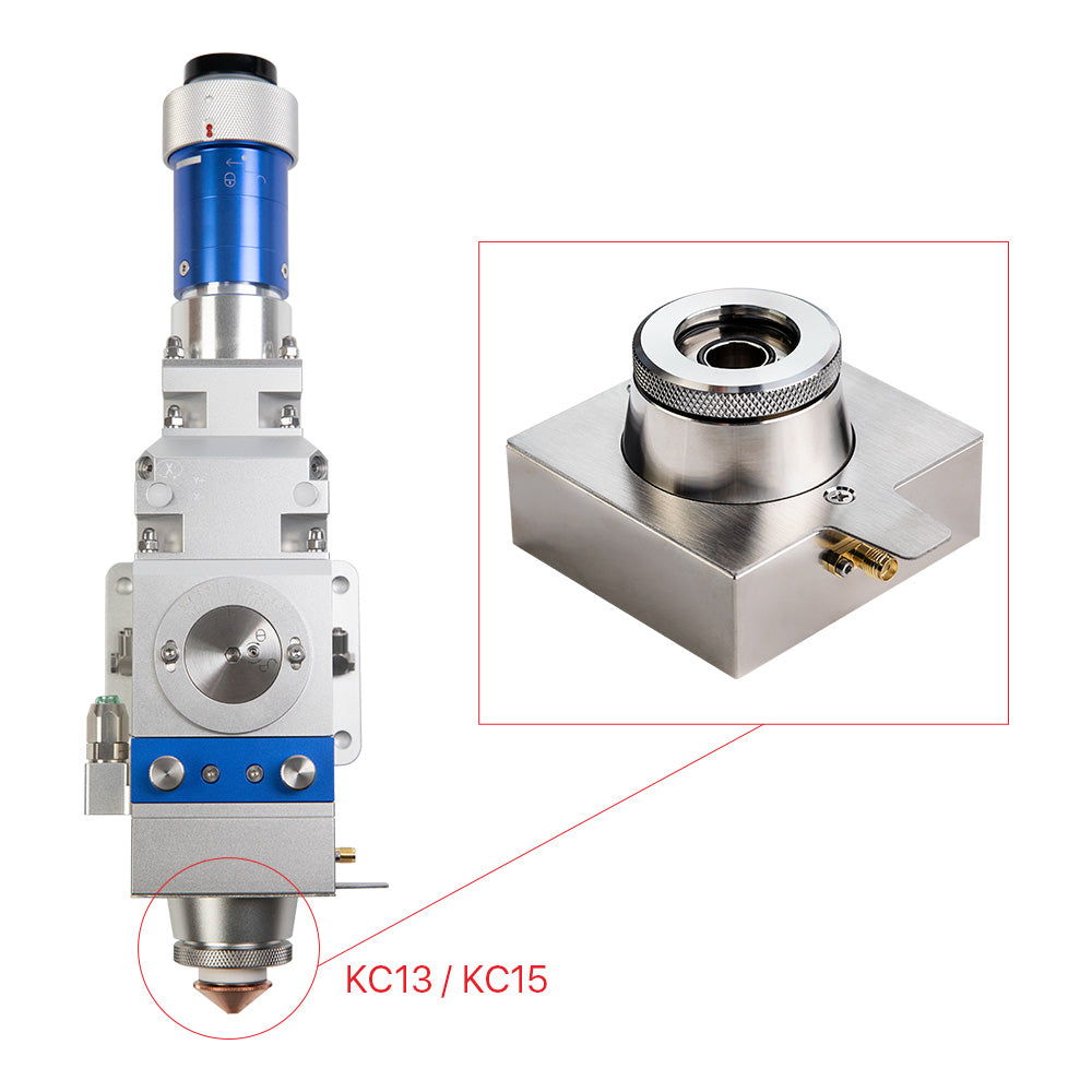 Conector de boquilla Cloudray para cabezal de corte láser de fibra WSX KC13 KC15