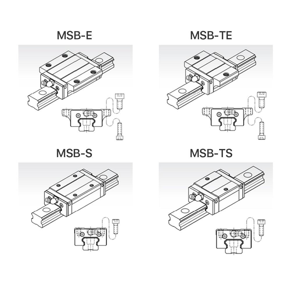 Cloudray PMI MSB Series Linear Guideway Carriage Cloudray Laser