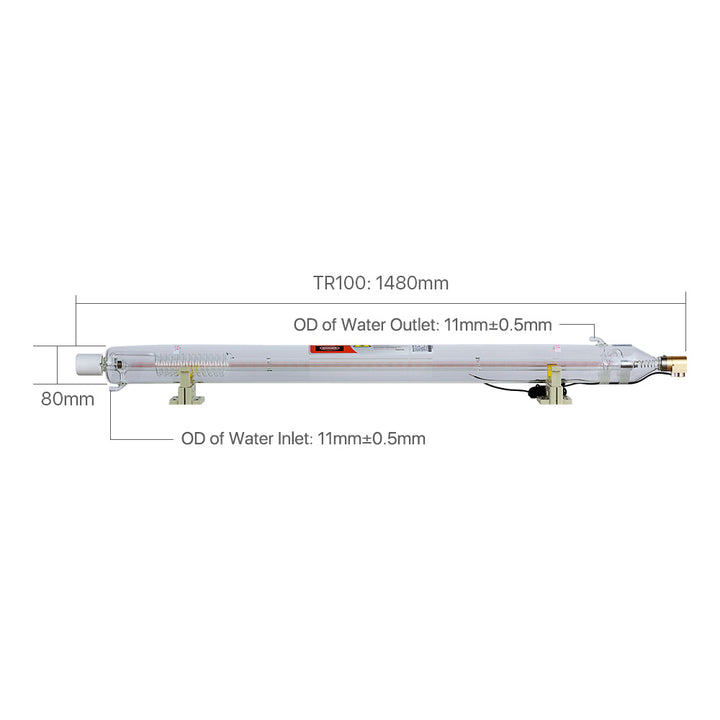 Tubo láser Cloudray SPT TR90 / TR100 / TR130